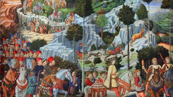 Benozzo Gozzoli: Procession of the Youngest King