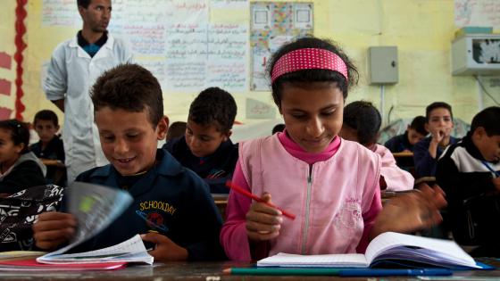 French class at the Sogman primary school in Sejnane