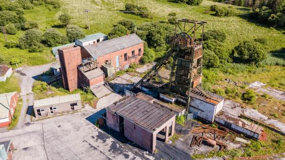 Abandoned coal mine in Wales