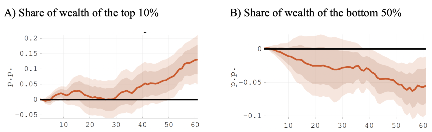 Figure 2 Effects on wealth inequality