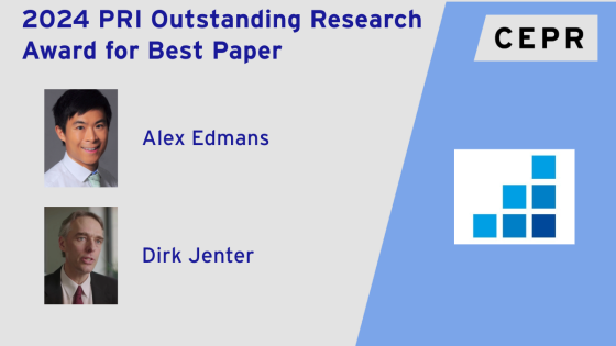 PRI Outstanding Research Award for Best Paper